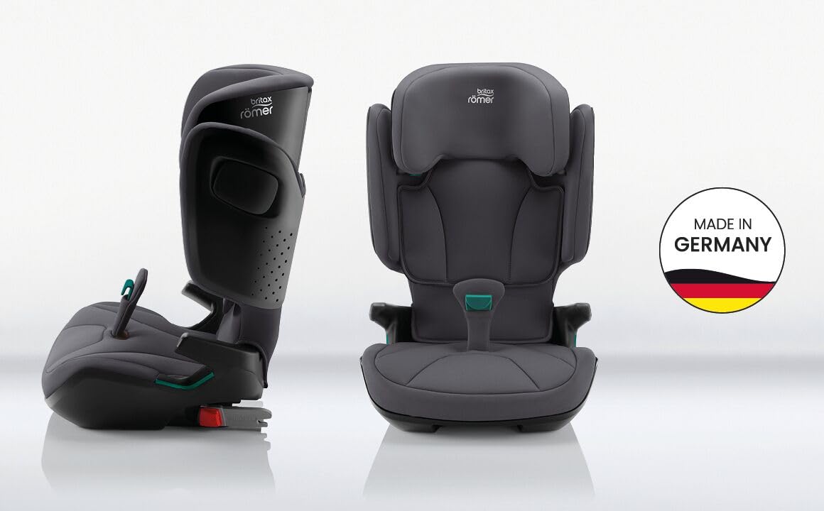 BRITAX RÖMER Seggiolino auto KIDFIX 2 Z-LINE, per bambini da 100-150 cm (i-Size) con e senza ISOFIX, 3,5-12 anni, Midnight Grey