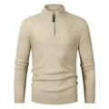 Herren-Pullover mit halbem Reiverschluss