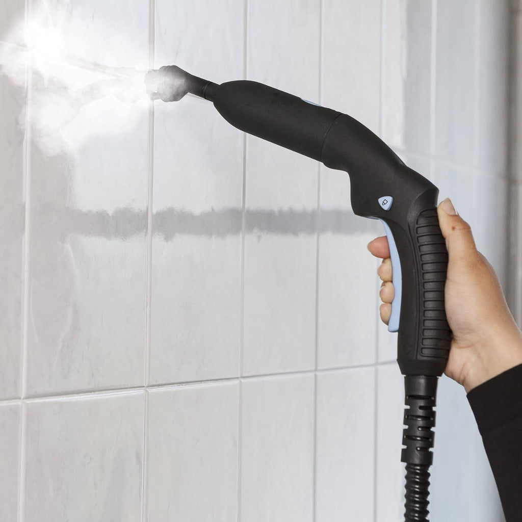 Ariete 4146 XVapor Deluxe Pulitore a Vapore con Ruote, 5 bar, Vano Porta Accessori Integrato, Autonomia fino a 55 Minuti, Cavo da 6 m, Bianco