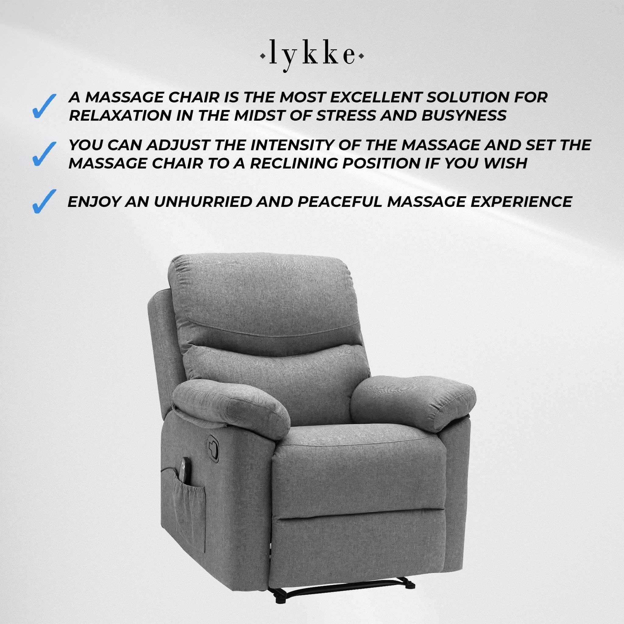 Lykke Massagestoel, grigio