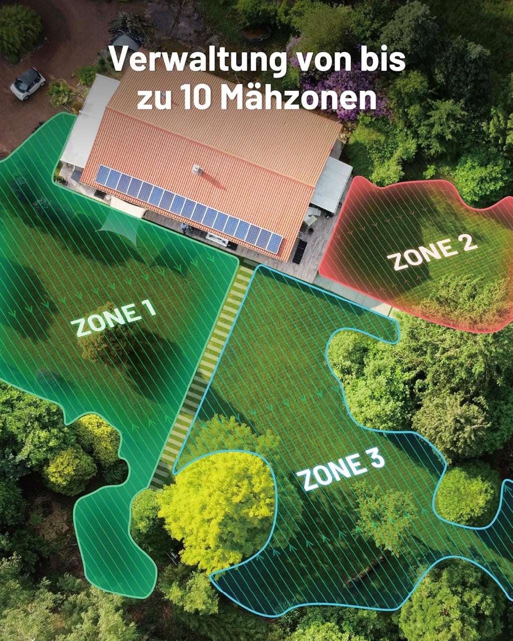 MAMMOTION LUBA 2 AWD 3000X Robot Rasaerba senza Filo Perimetrale, NetRTK+Vision, Nessuna Antenna RTK Necessaria, Mappatura Automatica, Consigliato 3000m², Max. 3600m², con Modulo 4G, Pendenza 80%