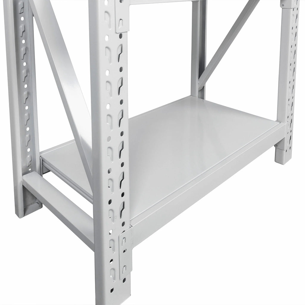 Scaffale per carichi pesanti Fornorth 1600kg, 100x60x200cm, bianco