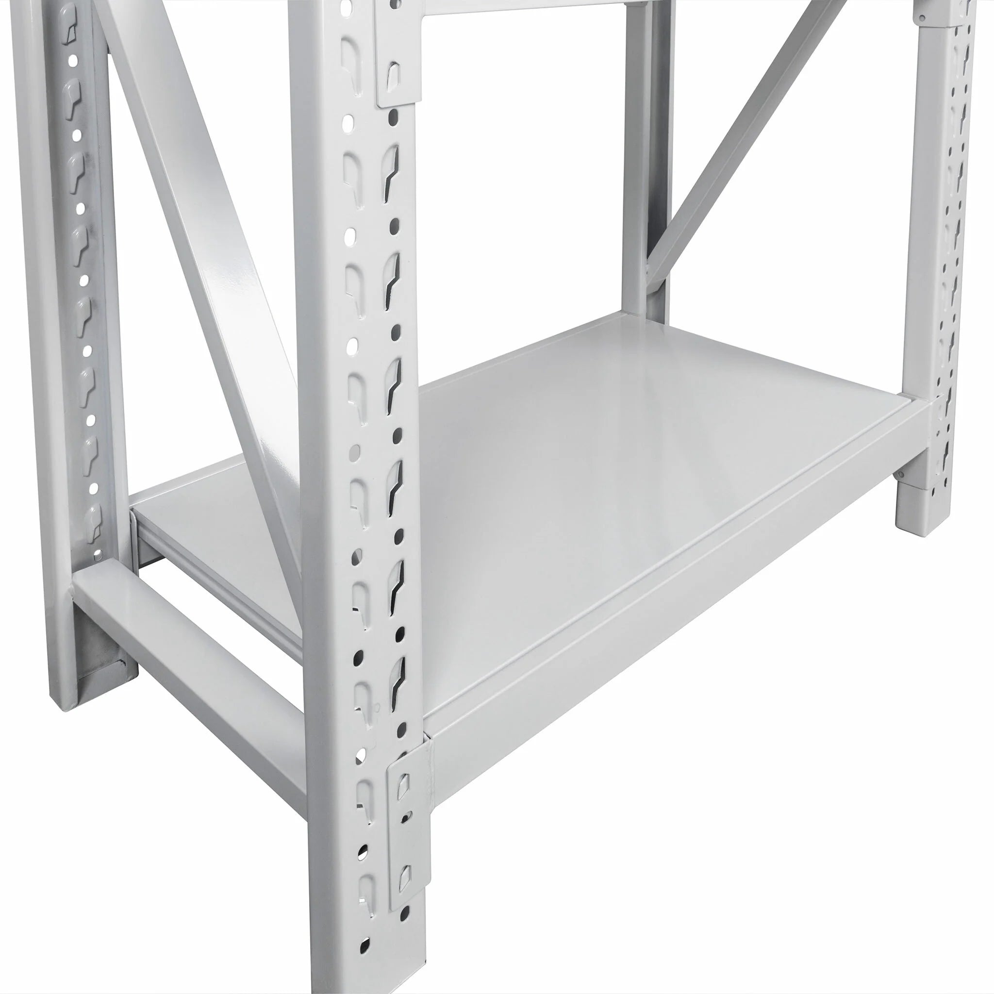 Scaffale per carichi pesanti Fornorth 1600kg, 100x60x200cm, bianco