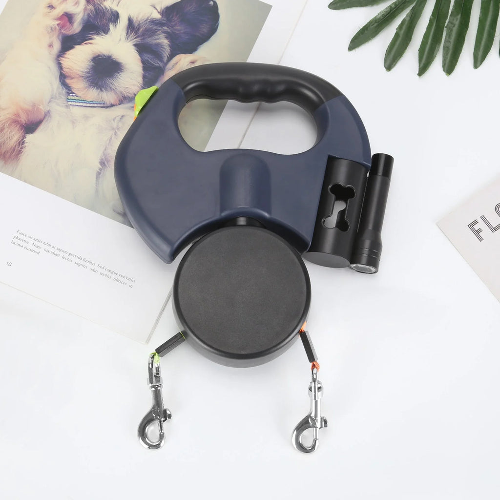 Doppelte Hundeleine | Perfekte Lsung für Spaziergnge mit zwei Hunden