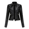 Elegante giacca di pelle da donna