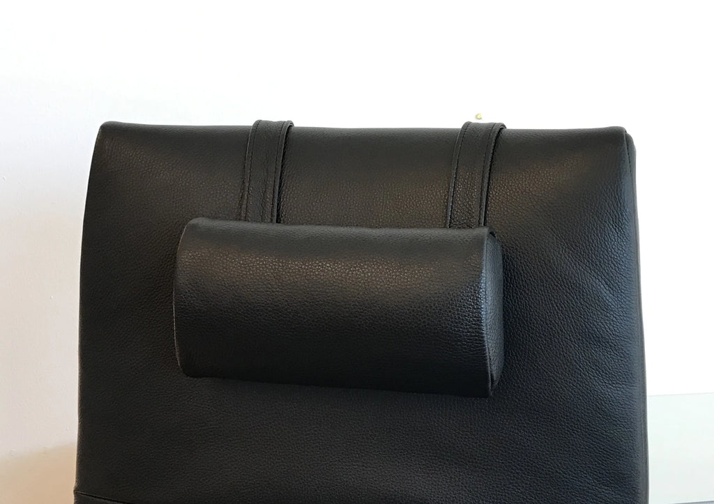 Nackenkissen schmal für Jori Relaxsessel ellipsenfrmig, cavila black, Nackenrolle