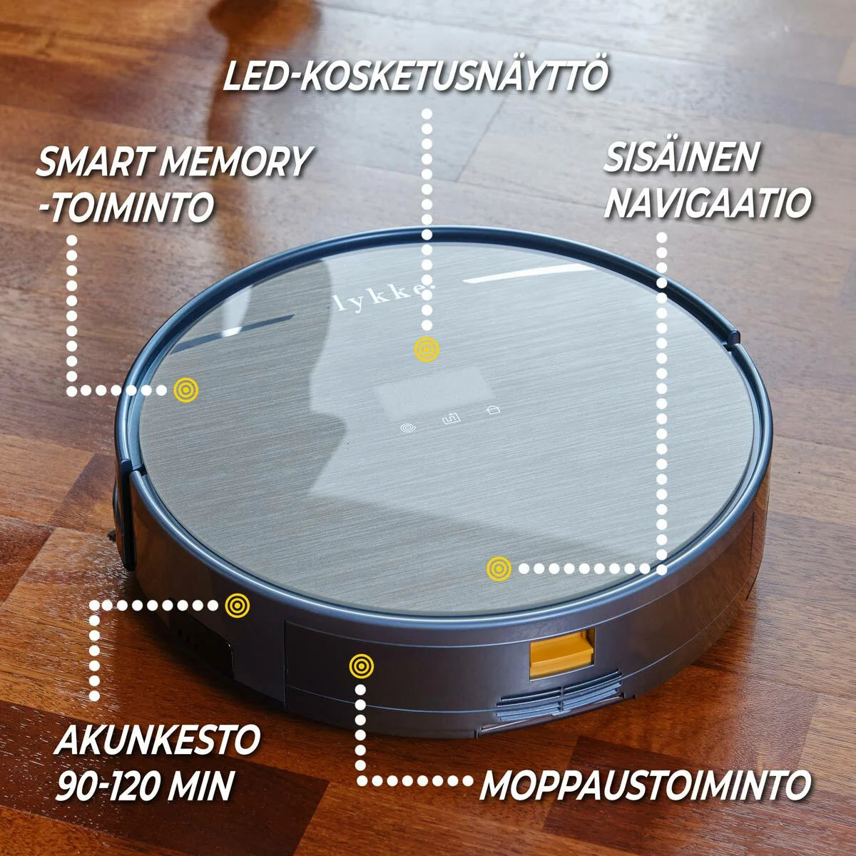 Lykke Robot Aspirapolvere Deluxe 3000
