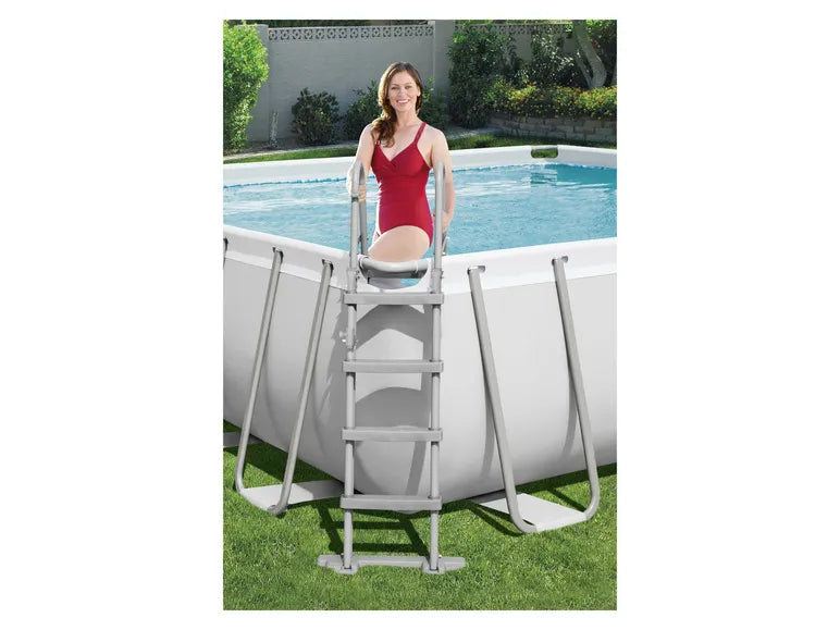 Power Steel™ Piscina con telaio in acciaio e pompa filtro, circa L 412 x P 201 x A 122 cm