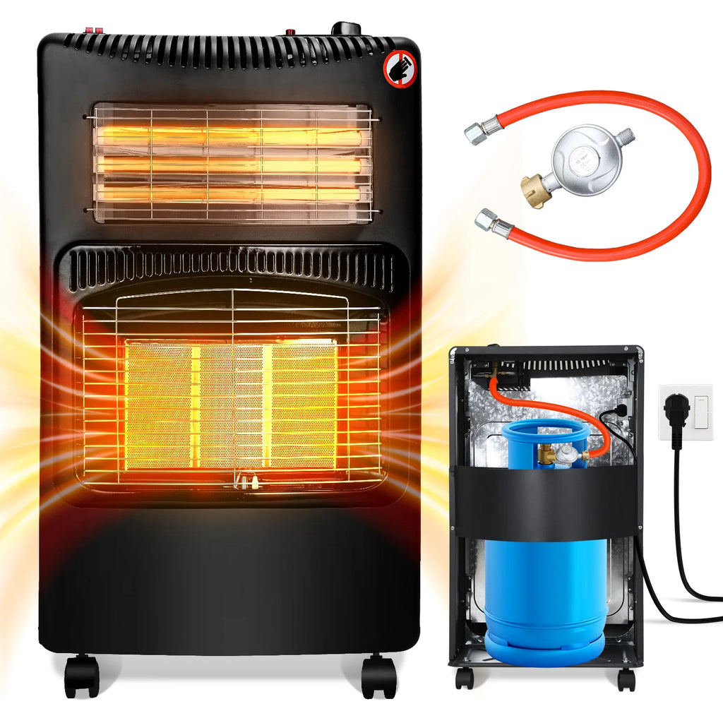 Sonnewelt Stufa a gas 4200W e riscaldatore elettrico a gas 1260W con regolatore di pressione