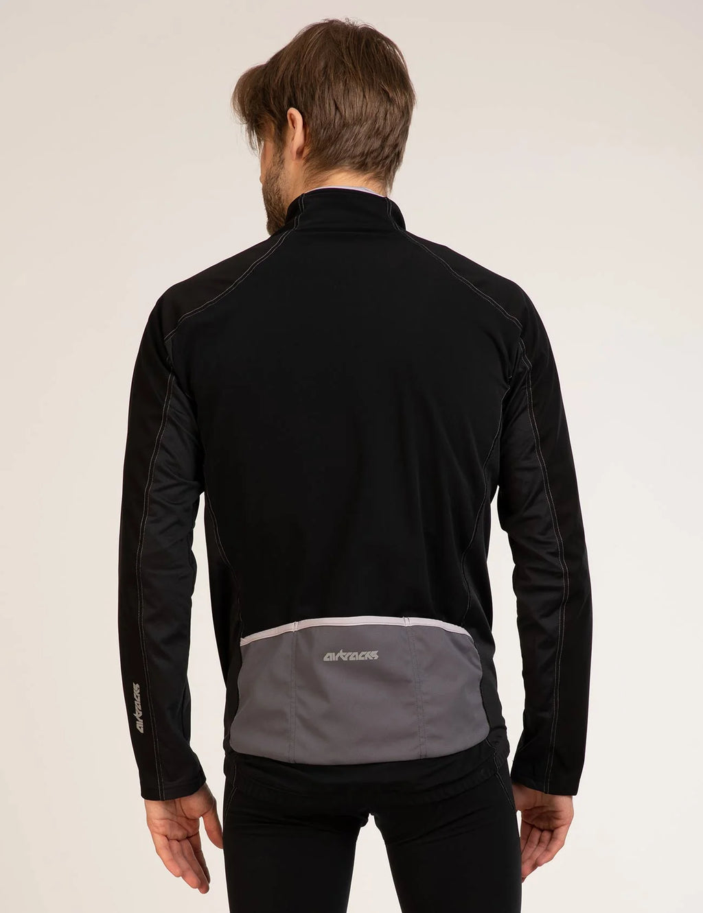Herren Thermo Fahrradjacke Comfort Line Schwarz Grau Setprodukt
