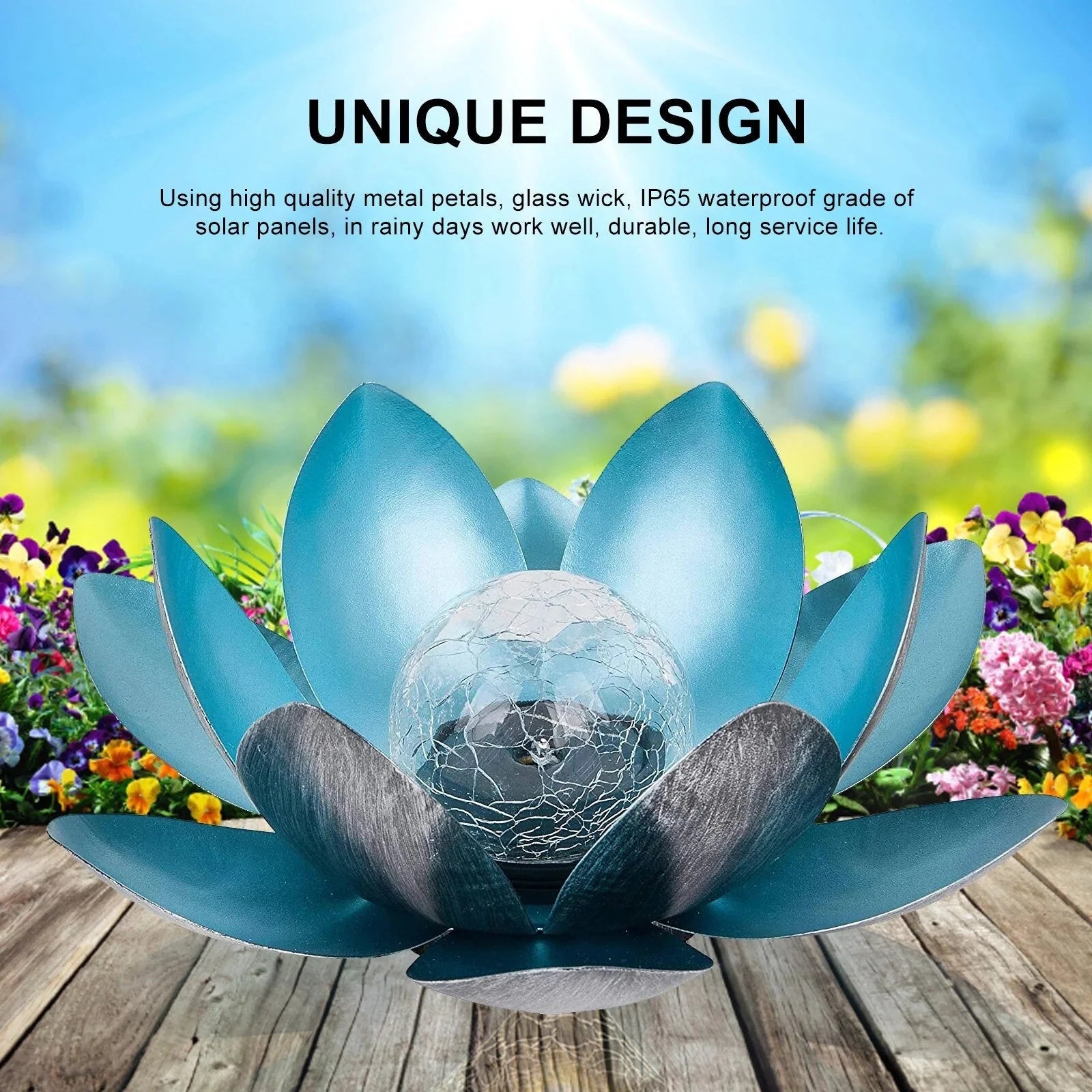 1+1 GRATIS | SolarLotus - Solarbetriebene Lotus-Leuchte