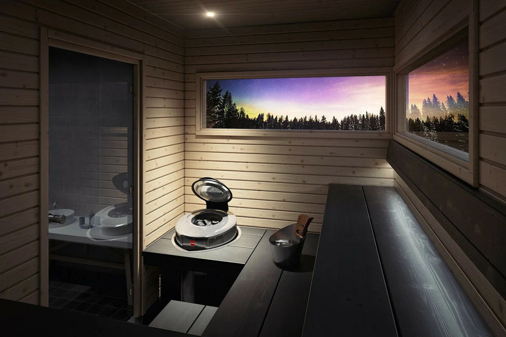 Harvia Stufa elettrica per sauna Ever-Ready Forte AFB9, 9kW, 10-15m, controllo separato, acciaio