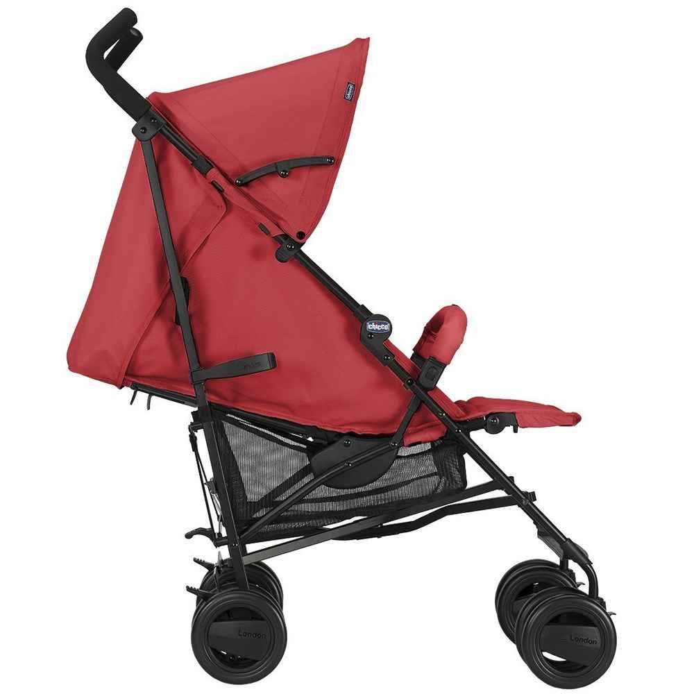 Chicco London Up Leichter Zusammenklappbarer Kinderwagen von 0 Monaten bis 15 kg, Verstellbarer und Kompakter Kinderbuggy mit Frontbügel, Schlafposition, Regenschirmverschluss