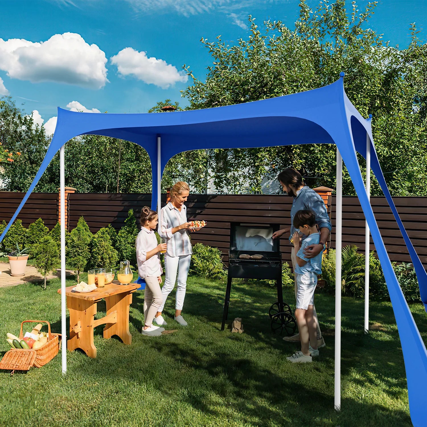 Sonnewelt Parasole da spiaggia 3×3m UPF50