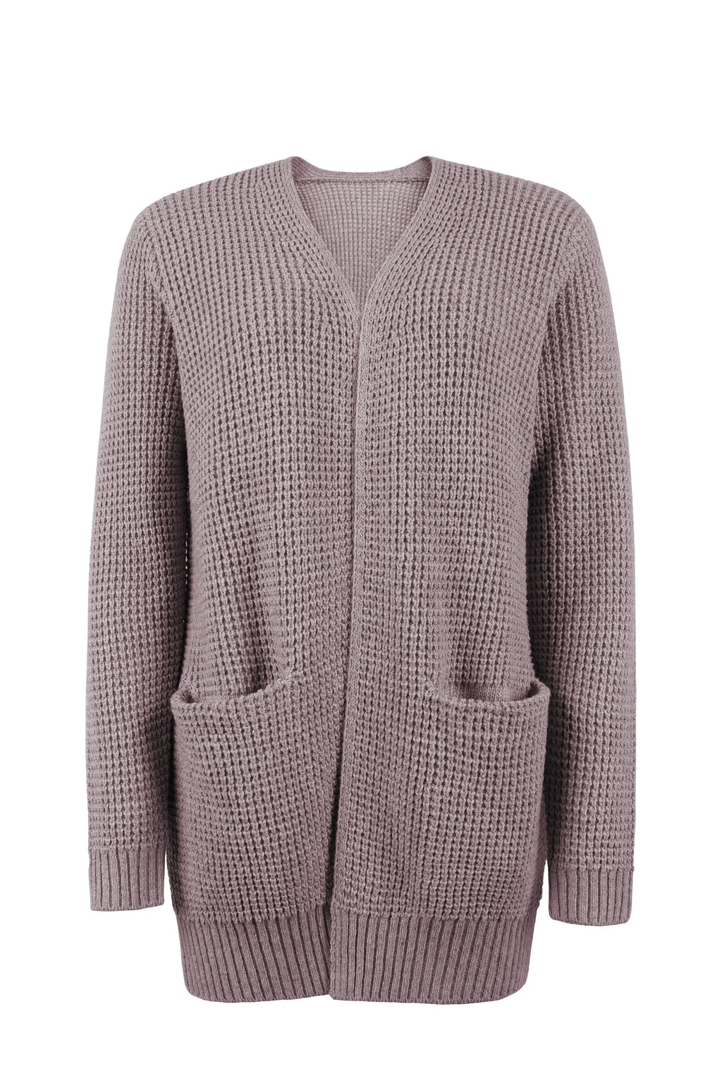 Cardigan lavorato a maglia a maniche lunghe da donna