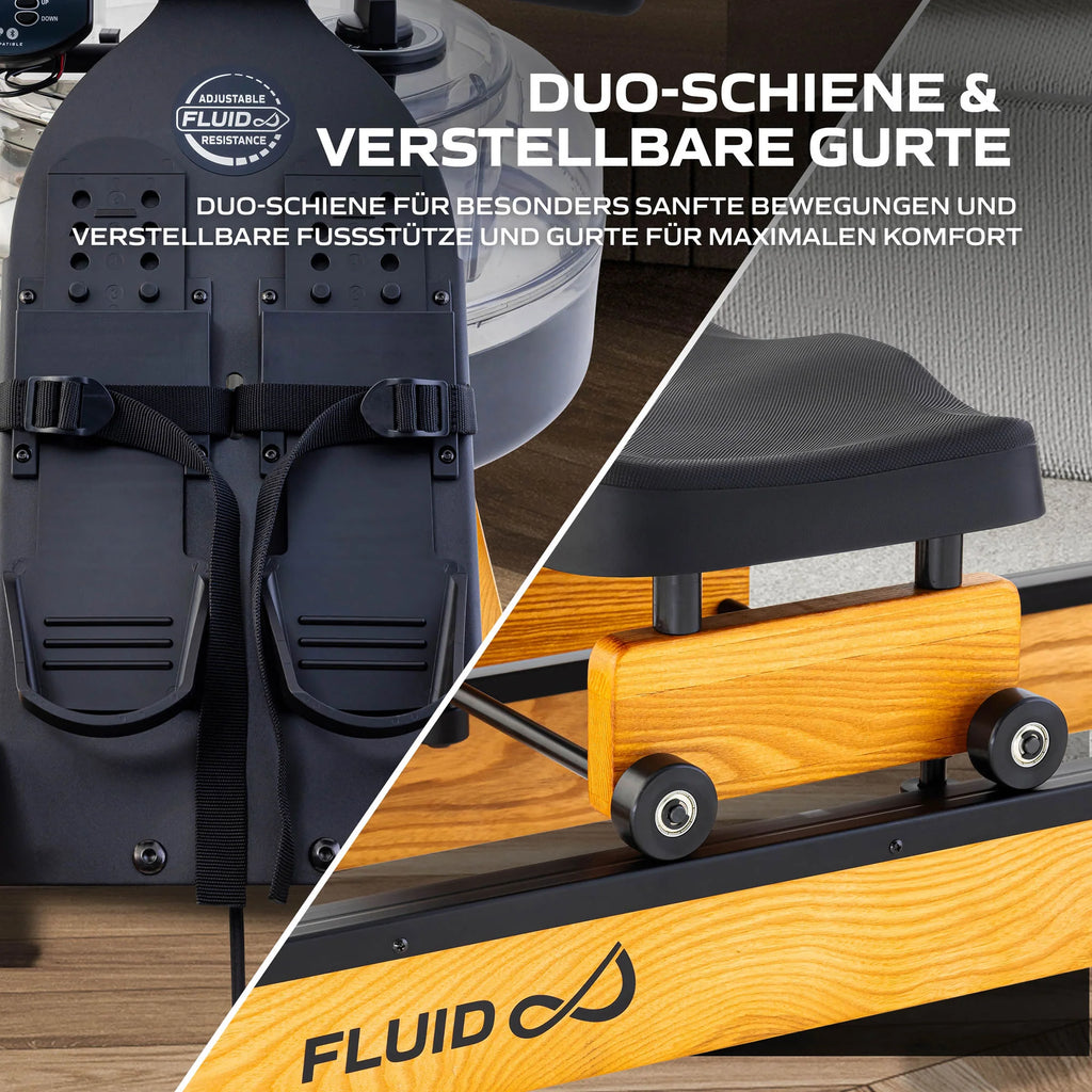Fluid Rower Vogatore Apollo XL Faggio