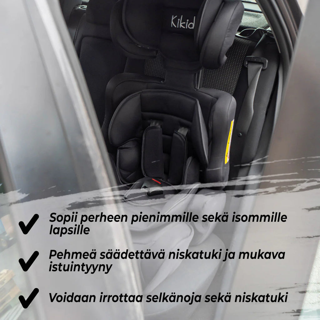 Seggiolino auto Kikid Basic Blu, 9-36kg