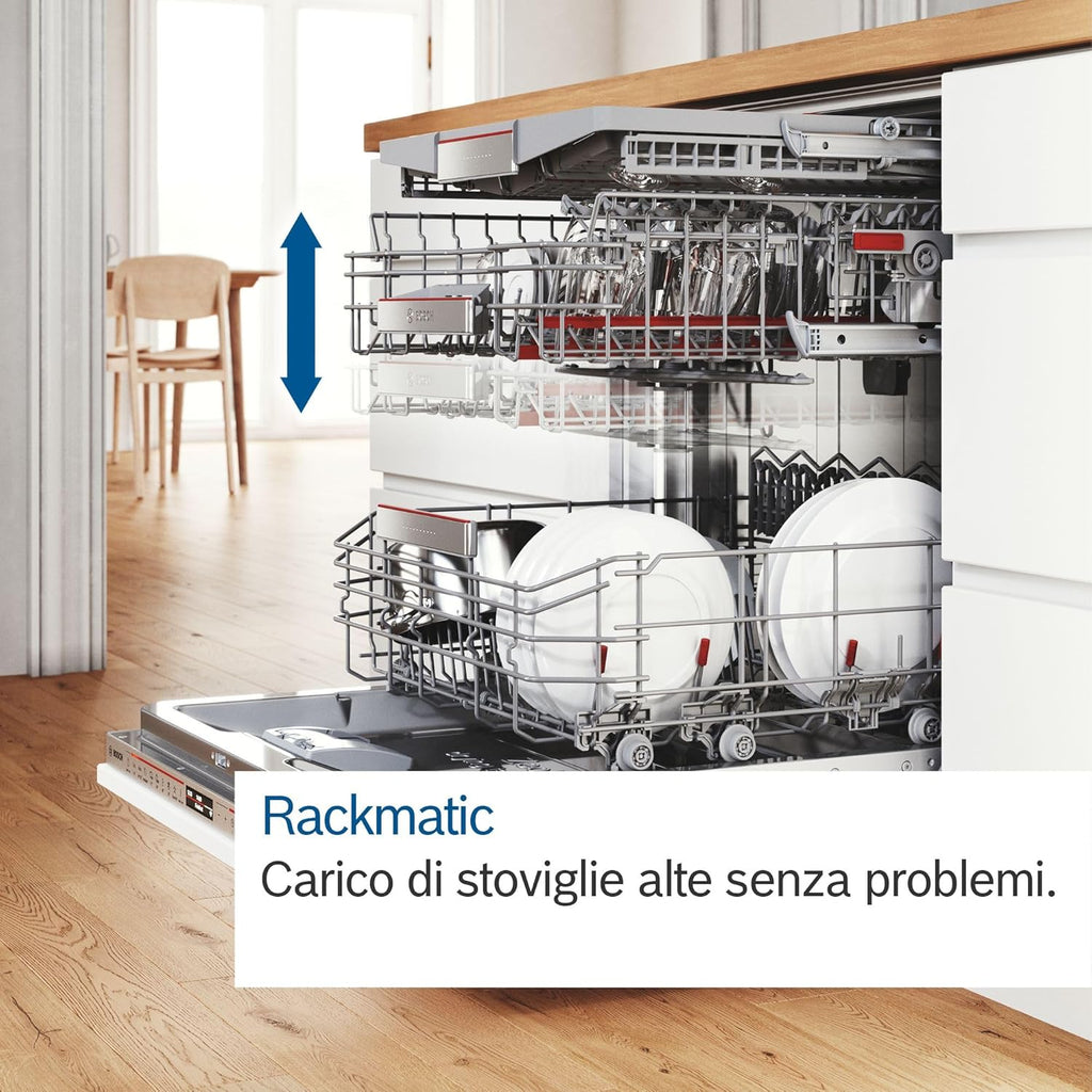 Bosch Serie 4, Lavastoviglie a scomparsa totale, 60 cm, SMV4ECX21E