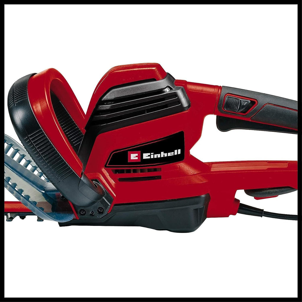 Einhell Tagliasiepi elettrico GE-EH 7067 (700 W, lama in acciaio tagliato e diamantato, ingranaggi in metallo, protezione antiurto, incl. fodero)
