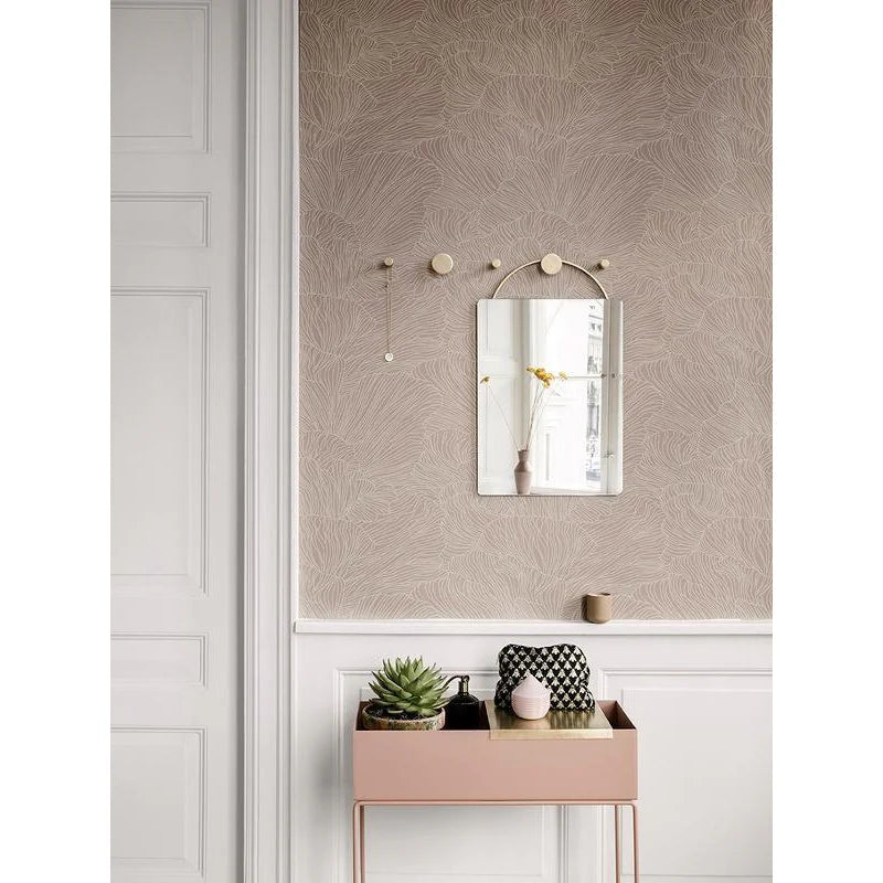 Gancio Ferm Living in ottone, 2 cm