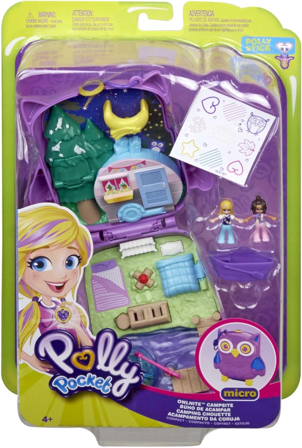 Polly Pocket GTN15 - Valigetta Caffetteria Riccio con Design Caffè e Animali, Mini Bambola Polly e HCG16 - Acquario Lontre, Tema Acquario con Micro Bambole Polly e Nicolas, 5 Sorprese e 12 Accessori
