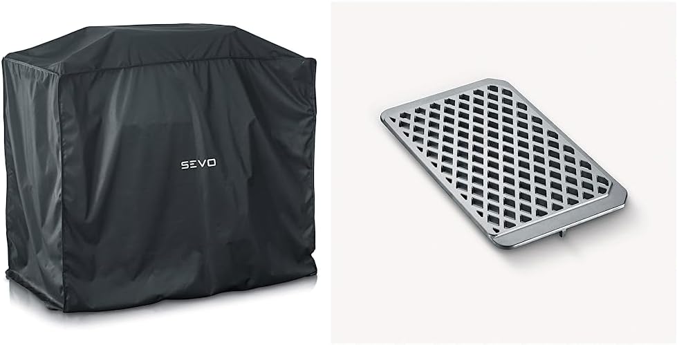 SEVERIN Grillabdeckung SEVO GTS für SEVERIN SEVO (SMART CONTROL) GTS, Grill Abdeckhaube aus wasserdichtem 600D Oxford-Gewebe, robuste Grillhaube gegen Witterung, schwarz, ZB 8128, 10.6