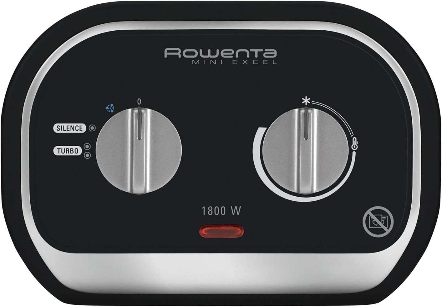 Rowenta Instant Comfort Aqua Termoventilatore, Due Livelli di Riscaldamento, Funzione Ventilatore, Consumo Energetico Regolabile, Silenzioso, Stufa Elettrica, Grigio Chiaro, SO6510F2, 1200 - 2400w