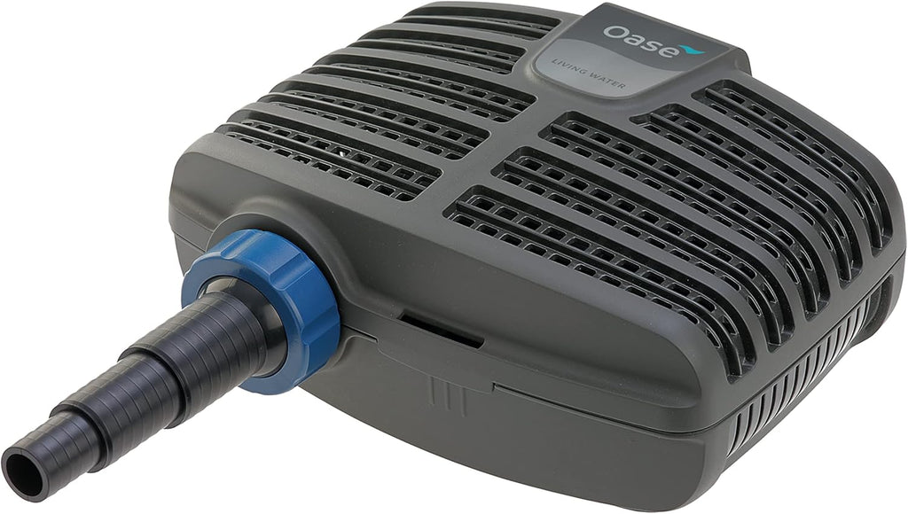 OASE 51096 Pompa per filtro e ruscello AquaMax Eco Classic 5500, portata 5300 l/h, pompa per ruscello a risparmio energetico, pompa per laghetto, filtro, pompa, ruscello, grigio scuro