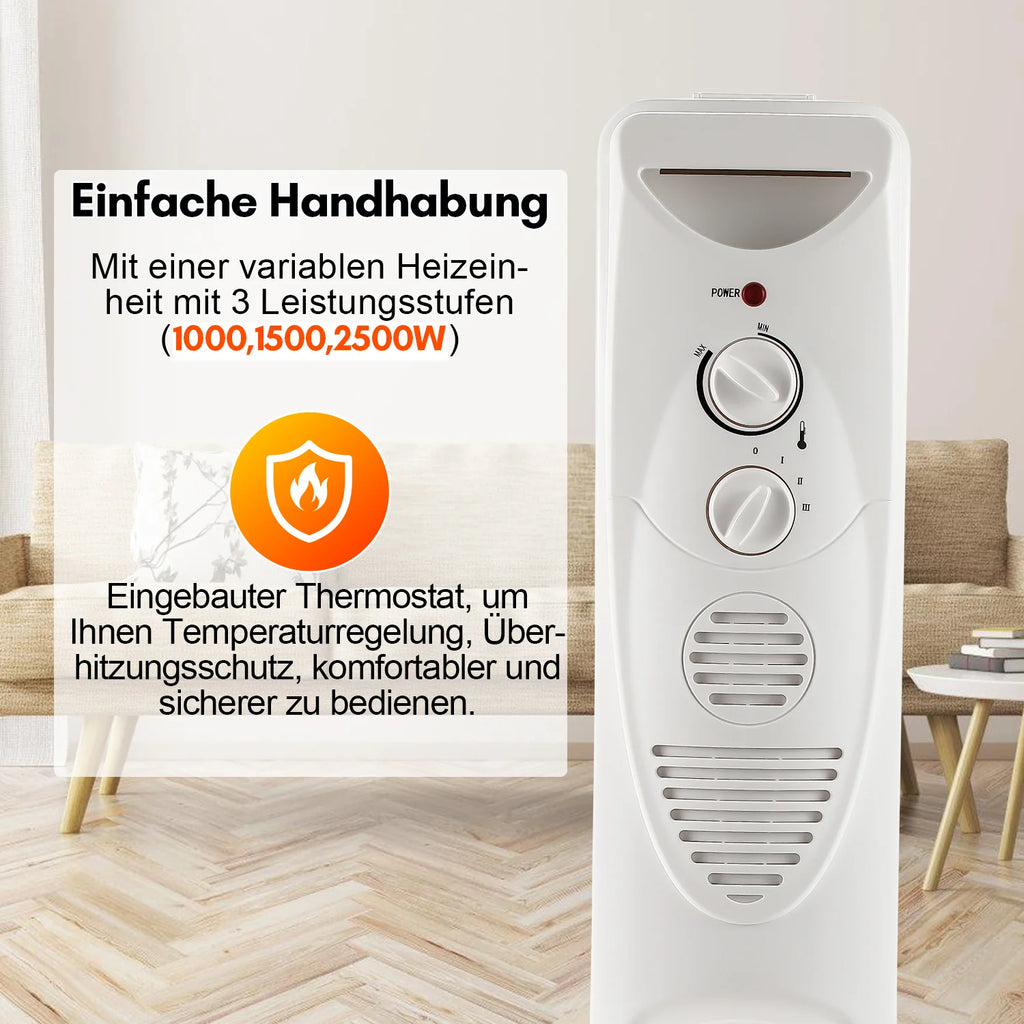 Sonnewelt lradiator Elektroheizung mit Thermostat 2500W
