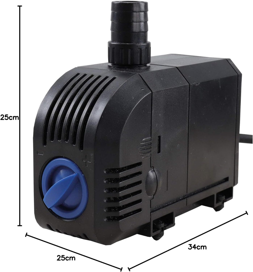 T.I.P. Filtro per laghetto - Set filtro a pressione per laghetto (capacità laghetto 5.000 l, portata 1.500 l/h, UV-C 9 Watt, funzione di controlavaggio integrata, inclusa pompa, lampada UV-C, tubi flessibili, materiale filtrante) TFP 5000 UV 9, 30297