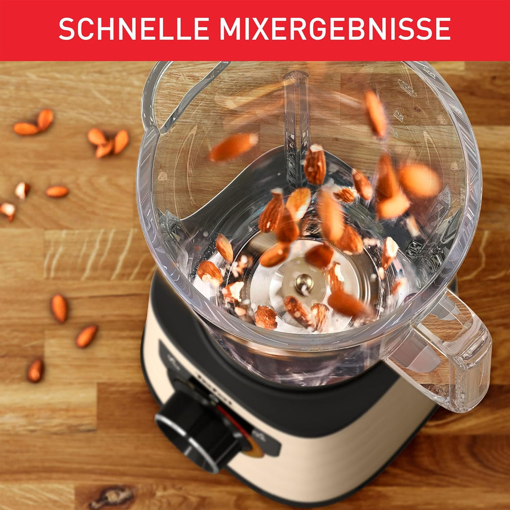 Tefal PerfectMix+ Hochgeschwindigkeits-Standmixer, Auto-Programme, Powelix-Klingentechnologie, 2L Thermo-Resistant Glaskanne, inkl. Spatel/Stampfer, Metallfarben, BL871A31