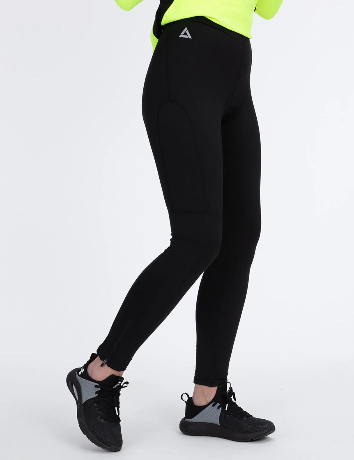 Pantaloni Termici da Ciclismo Lunghi Neri da Donna