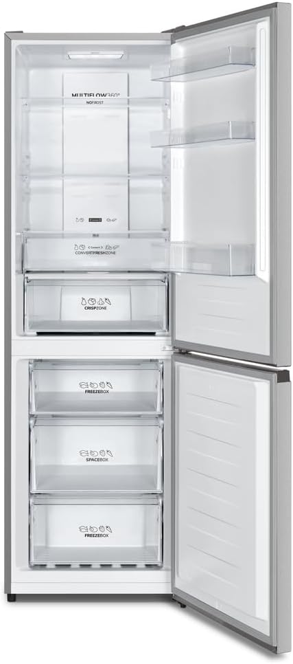 Gorenje RK 418 DPW4 Frigorifero-Congelatore, Classe Energetica D, Vano Verdura CrispZone, Cerniera Porta, Reversibile, Illuminazione Interna LED, Vano Frigorifero 198 Litri, Vano Congelatore 71 Litri, Bianco