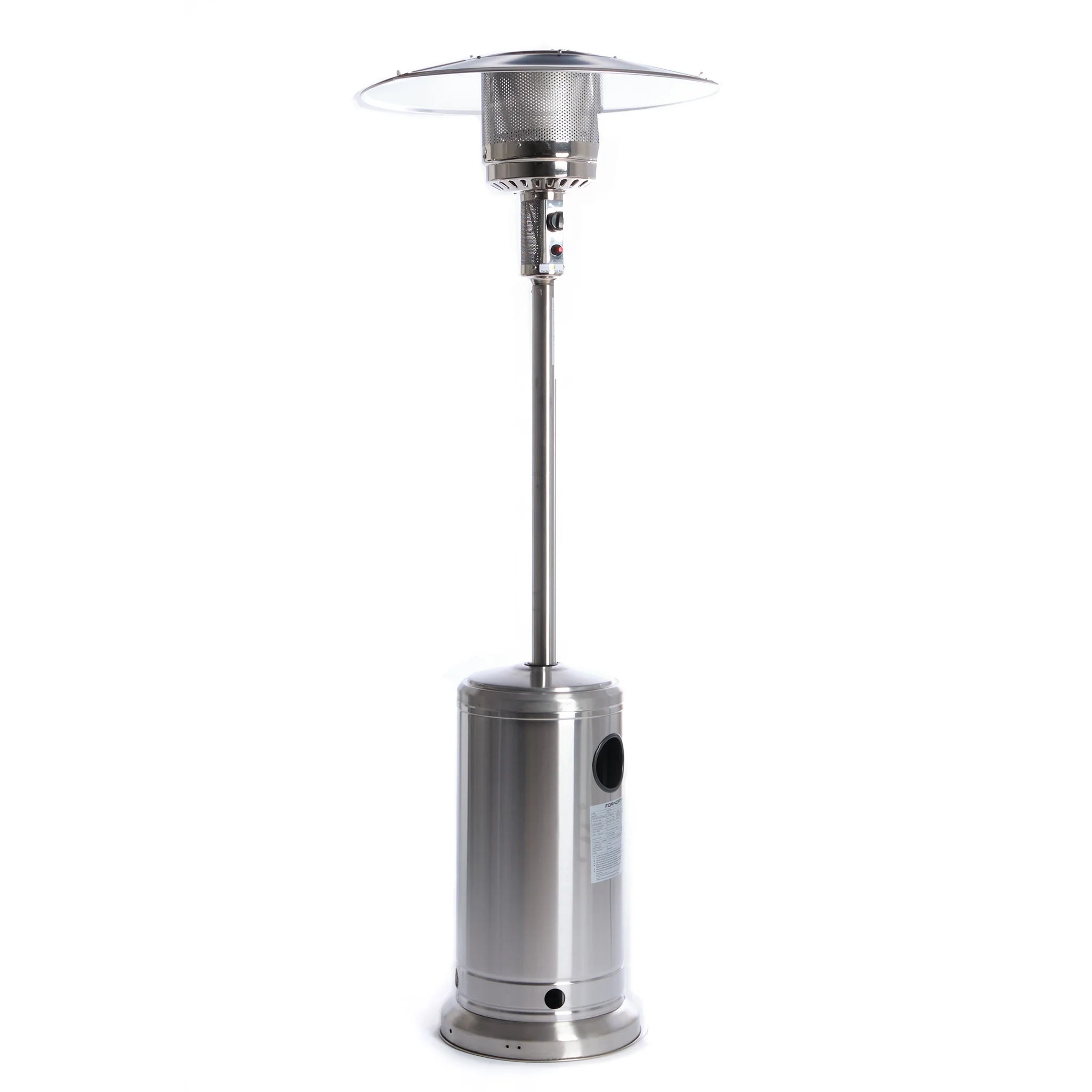 Fornorth Heizstrahler a stelo Patio 13 kW a gas, in acciaio inox