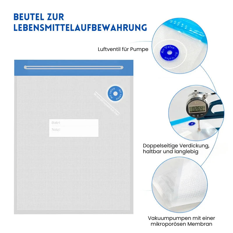 VacuumSeal - Sigillatore sottovuoto portatile con sacchetti
