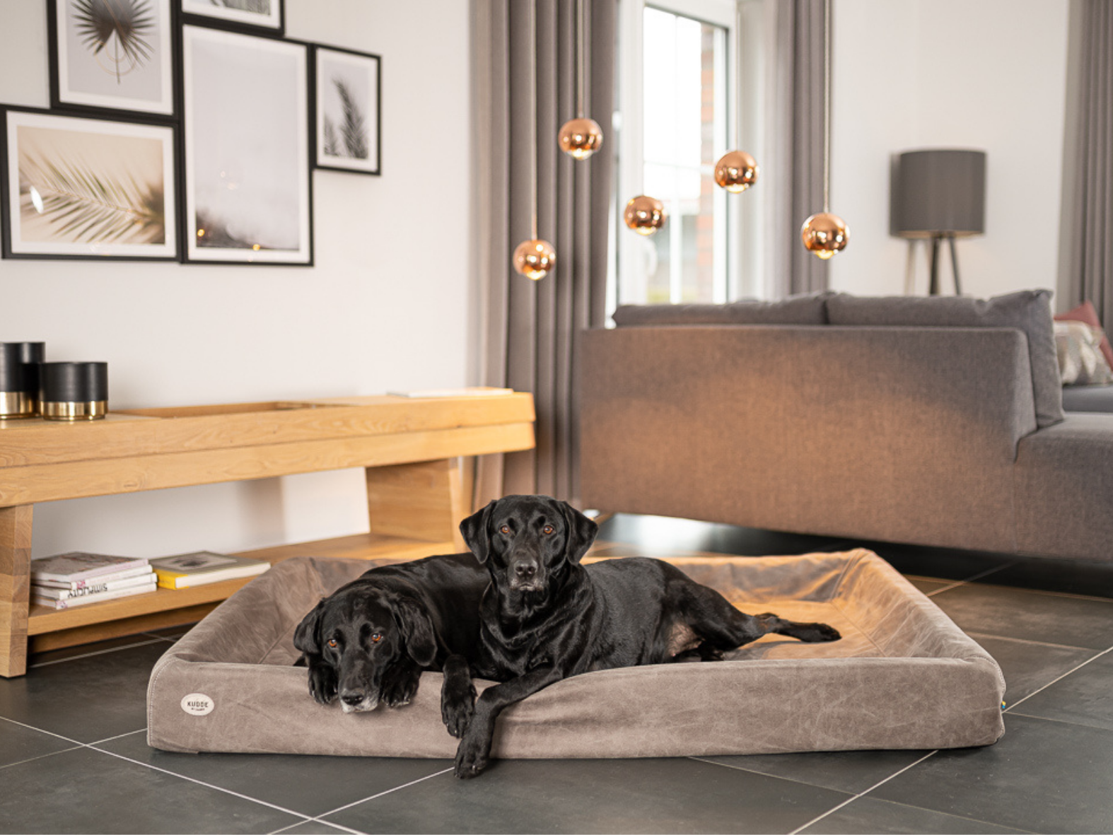 Hundebett KUDDE Wildlederoptik