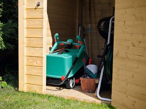Bosch kabelgebundener Rasenmäher UniversalRotak 34-405 (1300-W-Motor, Schnittbreite: 34 cm, 40-Liter-Grasfangkorb, geeignet für ebenes Rasenmähen und Schneiden kleinster Kanten)