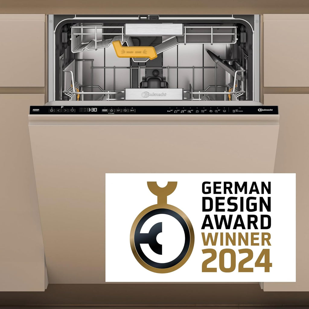 Bauknecht BCIO 3T341 PLET Lavastoviglie completamente integrata 60 cm/Acciaio inox/14 coperti/10 programmi standard e 1 programma sensore/PowerClean/ActiveDry/Cassetto portaposate/Protezione completa dall'acqua
