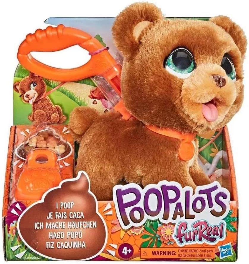 FurReal Poopalots Große Interaktive Haustier-Spielzeug, Verbindbares Leinen-System, Für Kinder ab 4 Jahren