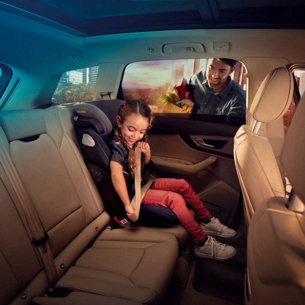 Maxi-Cosi Kore i-Size Seggiolino Auto, 3,5–12 anni, 100–150 cm, Seggiolino ISOFIX, Altezza/larghezza regolabile, Side Protection System Plus, Installazione facile e veloce, Authentic Graphite