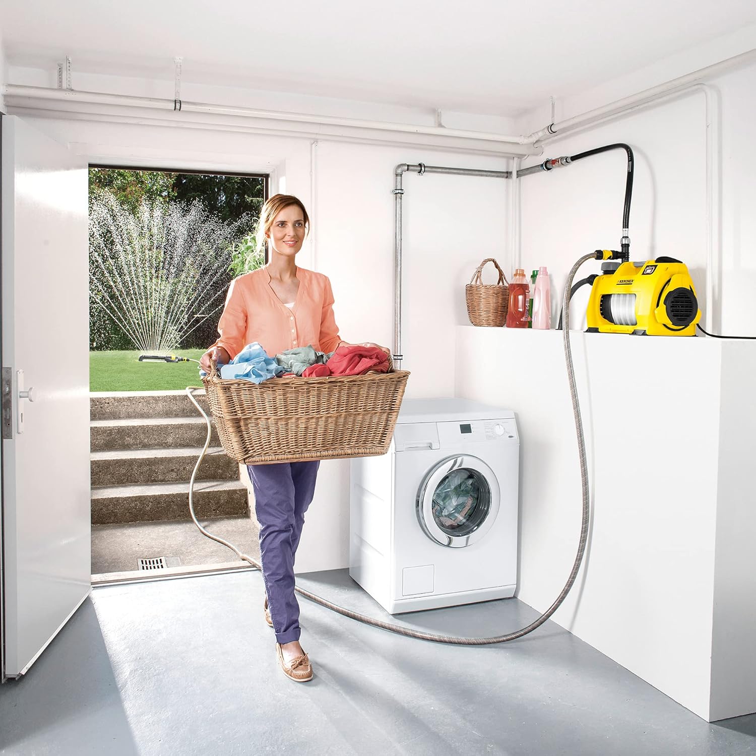 Kärcher Gartenpumpe BP 7 Home & Garden (Gartenbewässerung, Hauswasserversorgung, Multistage-Laufwerk, Automatik-Start/Stopp-Funktion, 230 x 540 x 373 mm)