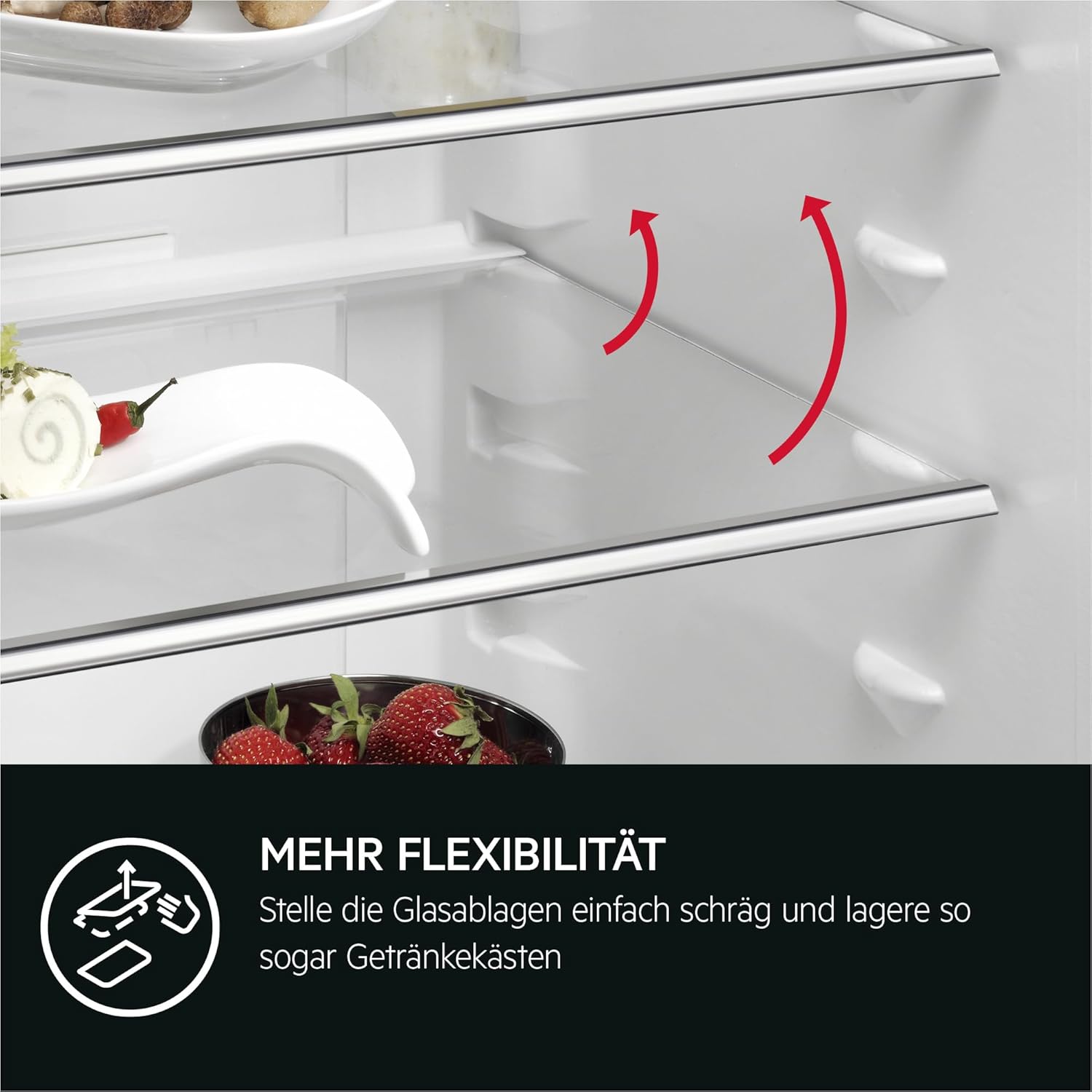 AEG TSK5O881ES Frigorifero da incasso / 880 mm / 142 L/Porta a traino/E