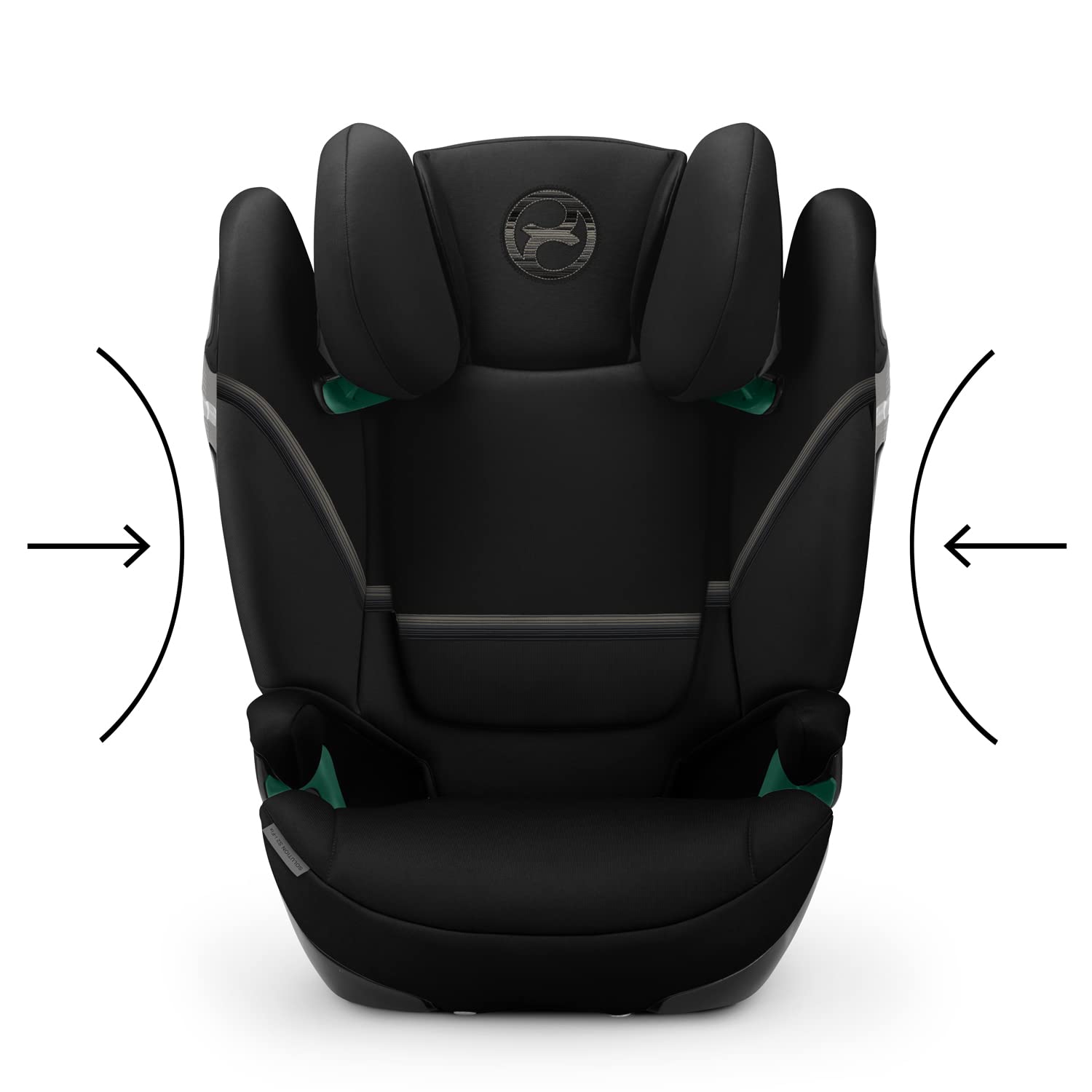 CYBEX Gold Seggiolino auto Solution S2 i-Fix, Per auto con e senza ISOFIX, 100-150 cm, Da 3 a 12 anni circa (15-50 kg), Lava Grey