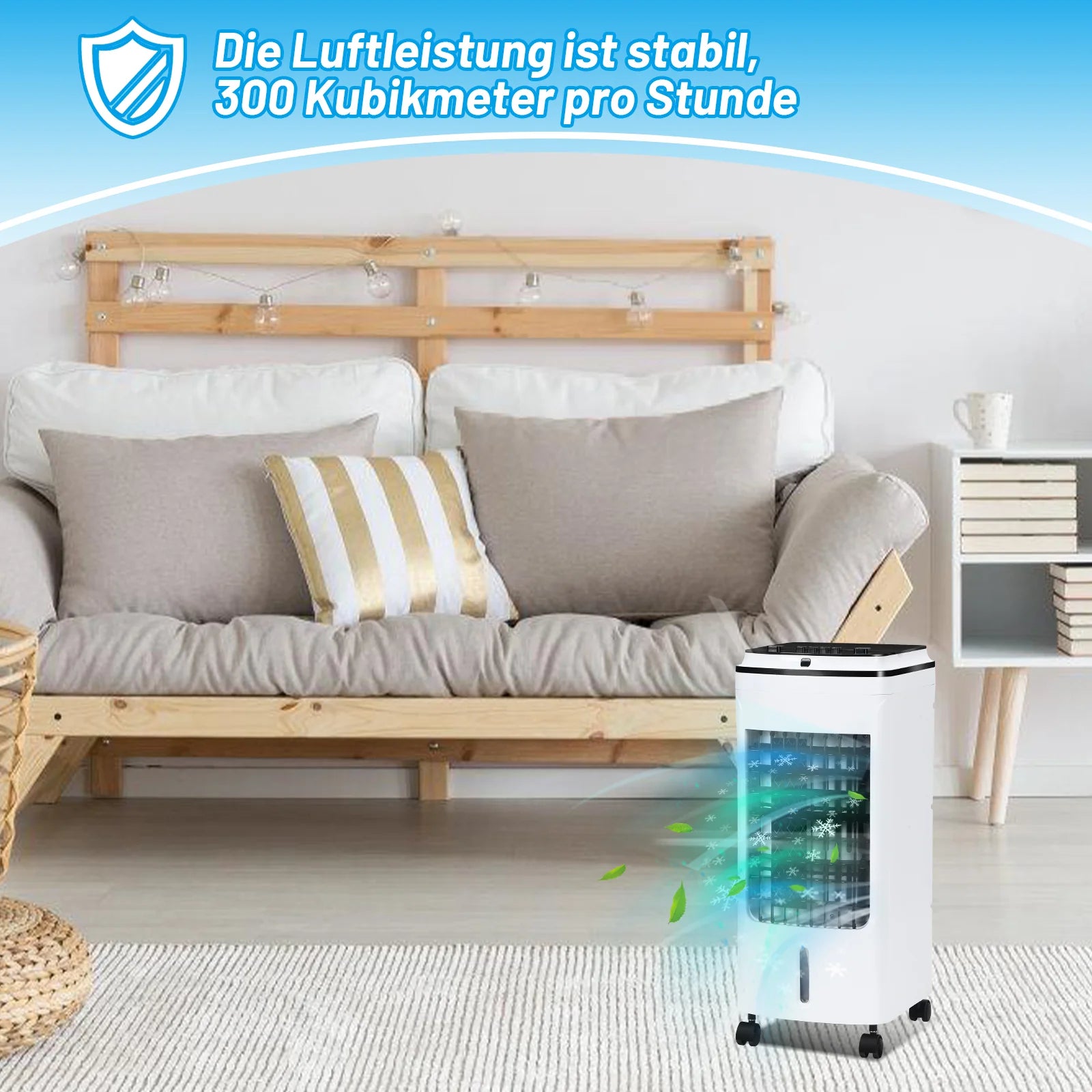 Sonnewelt Ventilatore Mobile per Aria Condizionata 4 in 1