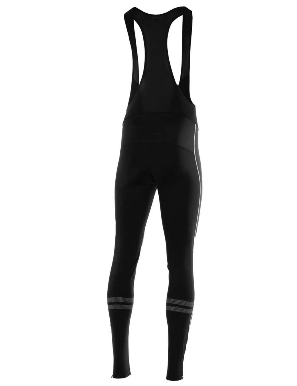 Herren Winter Fahrradhose Lang Trgerhose Pro Line II Schwarz-Silber