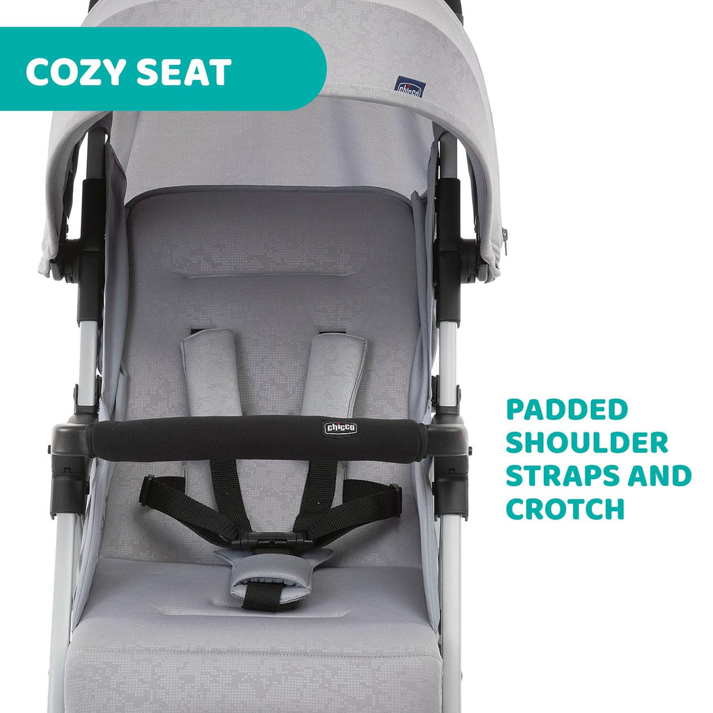 Chicco OHlalà 3 Ultra-Leichtgewicht Kinderwagen von Geburt bis 15 kg, Liege- und Faltbuggy mit großem Einkaufskorb, Kompakt, Regenschutz und Ausziehbares Verdeck