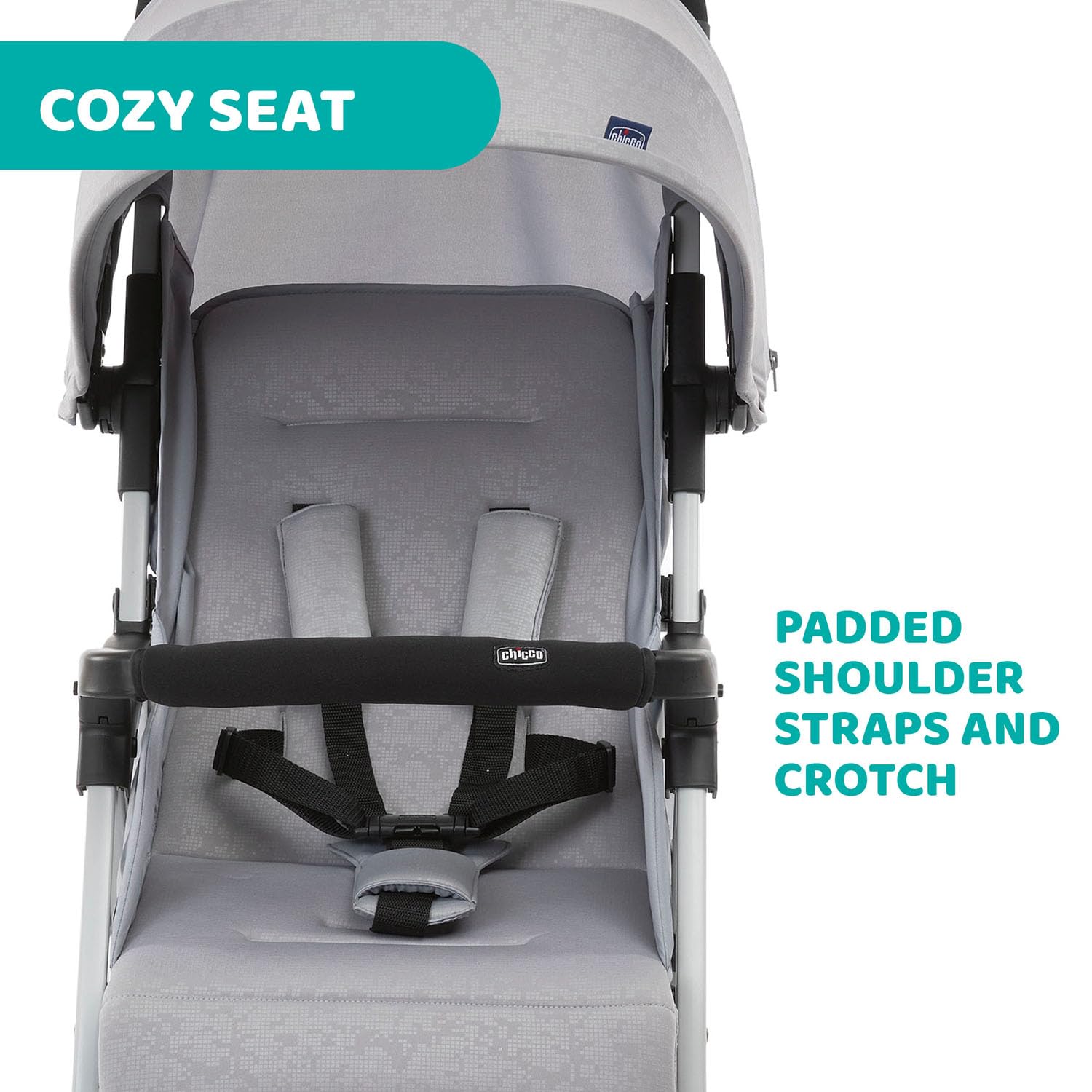 Chicco OHlalà 3 Ultra-Leichtgewicht Kinderwagen von Geburt bis 15 kg, Liege- und Faltbuggy mit großem Einkaufskorb, Kompakt, Regenschutz und Ausziehbares Verdeck
