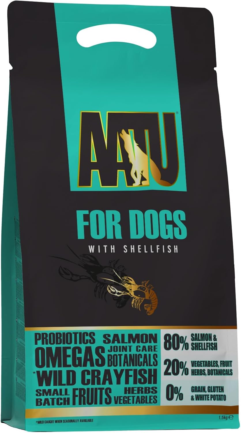 AATU Cibo Secco per Cani, Cibo Secco per Cani 80/20 con Pollo, Cibo per Cani Senza Cereali ad Alto Contenuto Proteico, Alimento Naturale per Cani Adulti di Tutte le Razze, 1,5 kg