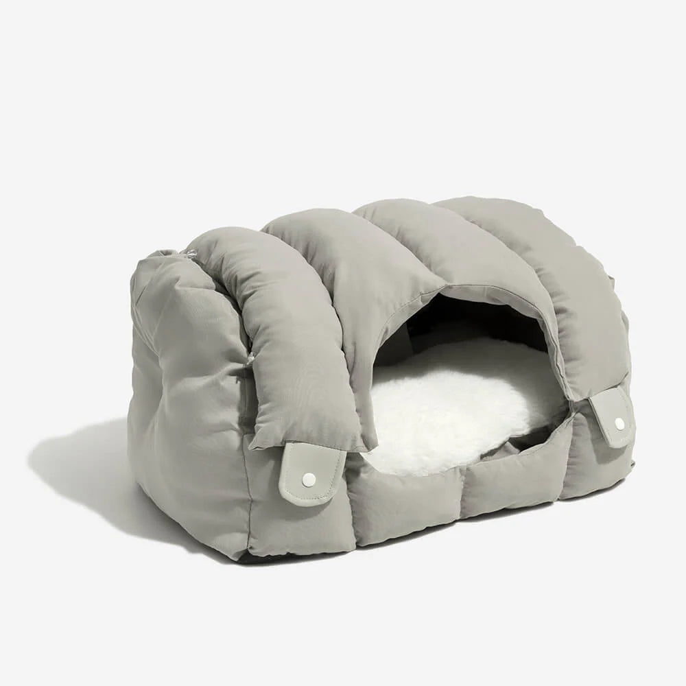 KatzenKomfort – 2-in-1 beheizbare Katzenhhle mit halboffenem Design