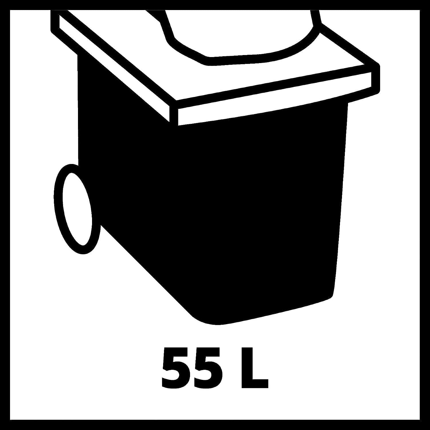 Einhell Elektro-Messerhäcksler GC-KS 2540 CB (2.500 W, max. 40 mm Aststärke, 2 Wendemesser aus Stahl, 55 L Fangbox, Transportgriff, Stopfer)